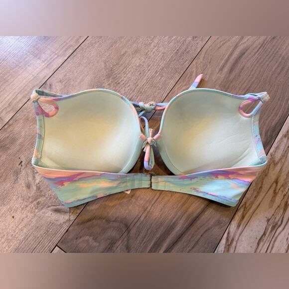 Victoria’s Secret bombshell bikini top sunset teal purple orange southwest s 36D - Picture 4 of 7